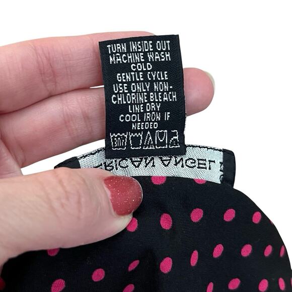 Y2K Floral Babydoll Blouse Size 18/20 Whimsigoth Embroidered Black Peplum - Picture 7 of 9